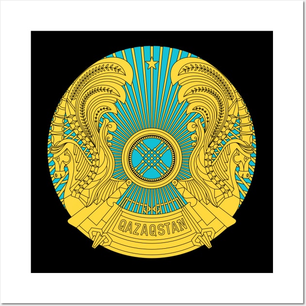 Emblem of Kazakhstan Wall Art by Wickedcartoons